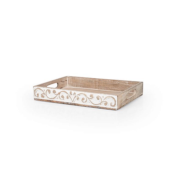Bandeja Madeira Lisse - P 38x26x6
