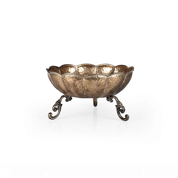 Base Flor com Pé Metal Gold - P