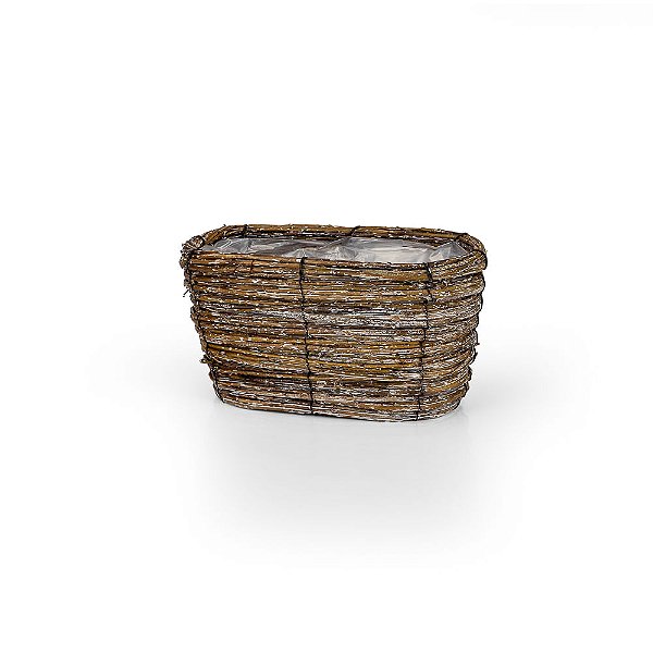Cachepot Ninho Oval - P 25x13,5x13,5