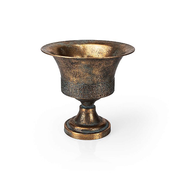 Cálice Metal Rendado Gold - P