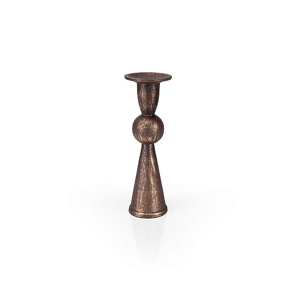 Castiçal Metal Rose Jafar - P 9x9x26