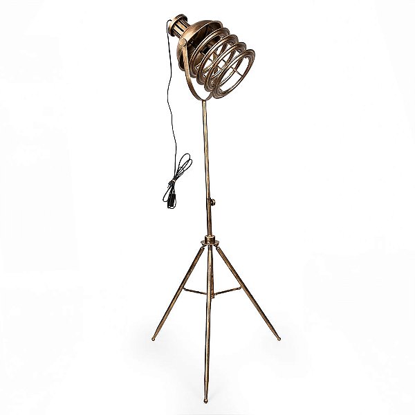 Luminária Metal Gold Lumus 38x38x118