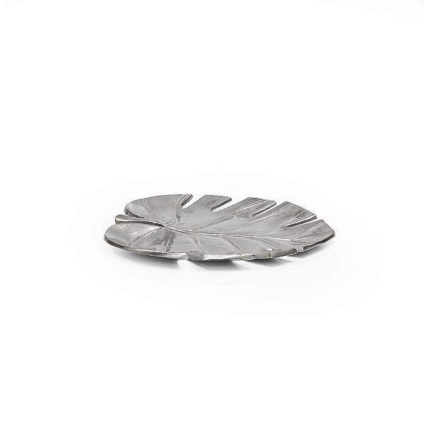 Prato Metal Monstera Silver - P 30x27,5x2,5