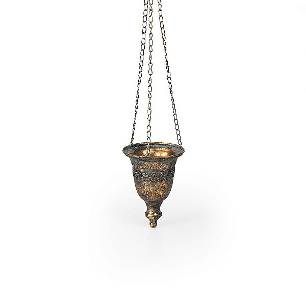 Suspenso Metal Arabesco Gold 15x15x20,5