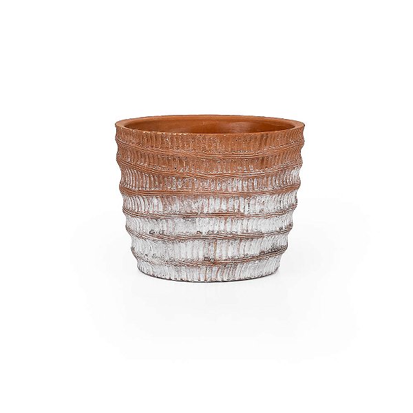 Vaso Cerâmica Telha - M 18x18x14,5