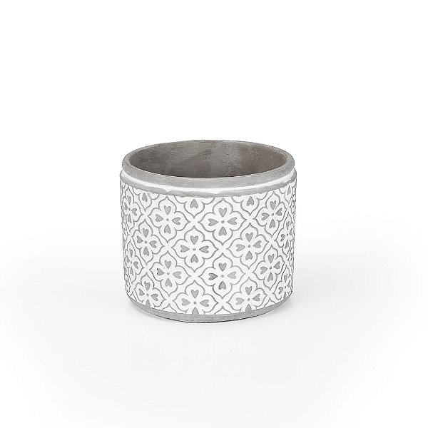 Vaso Cimento Desenho Copas 17X17X14