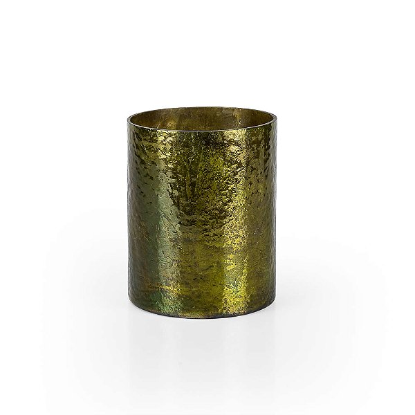 Vaso Verde Vidro Delhi - M 12X12X15