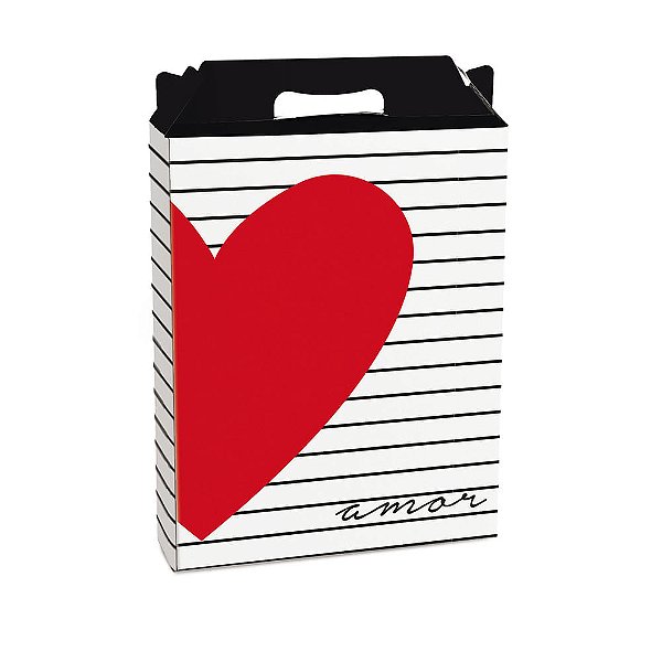 Caixa Maleta Retangular Vert Amo Voce P 15x6x18