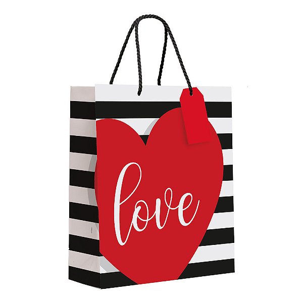 Sacola Premium Love G 38x34x15 - 1 Un