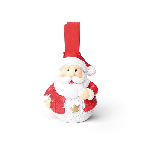 Prendedor Noel Vermelho - 6 Un