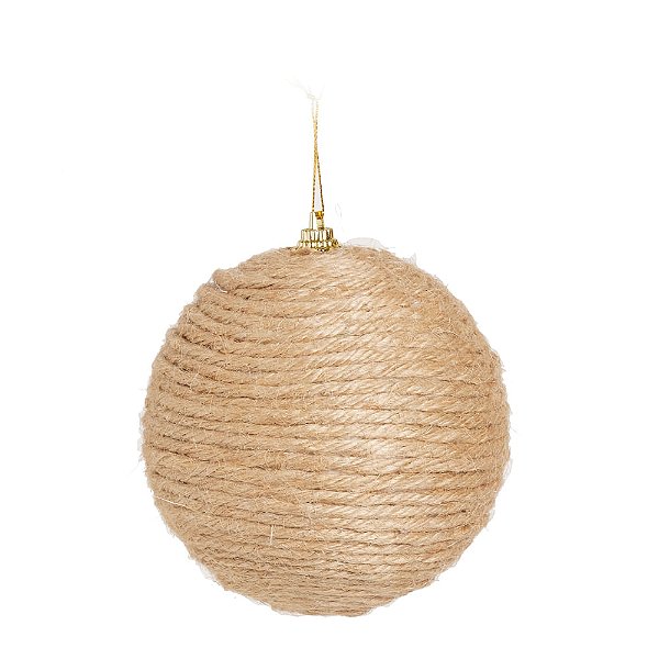 Bola Listras Juta 8cm - 6 Un