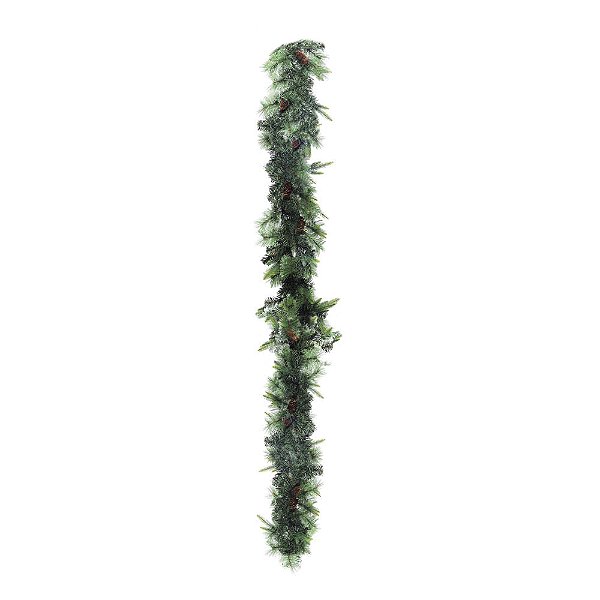 Festão com 50 Leds Verde e Claro 270cm -180 Hastes
