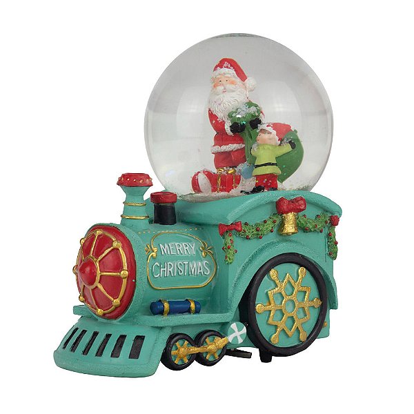 Globo de Água Trem com Luz e Música