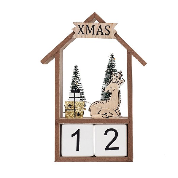 Calendario Madeira Xmas Marrom