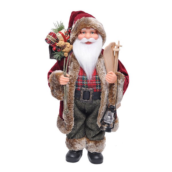 Noel com Esquis e Lanterna  40cm