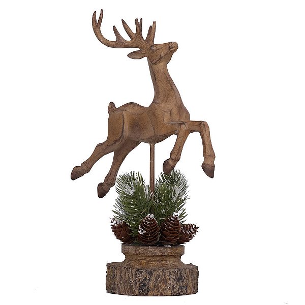 Rena Decorativa Base e Haste Saltando