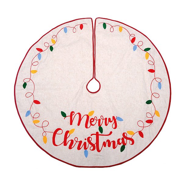 Saia de Árvore com Led Merry Xmas 120cm