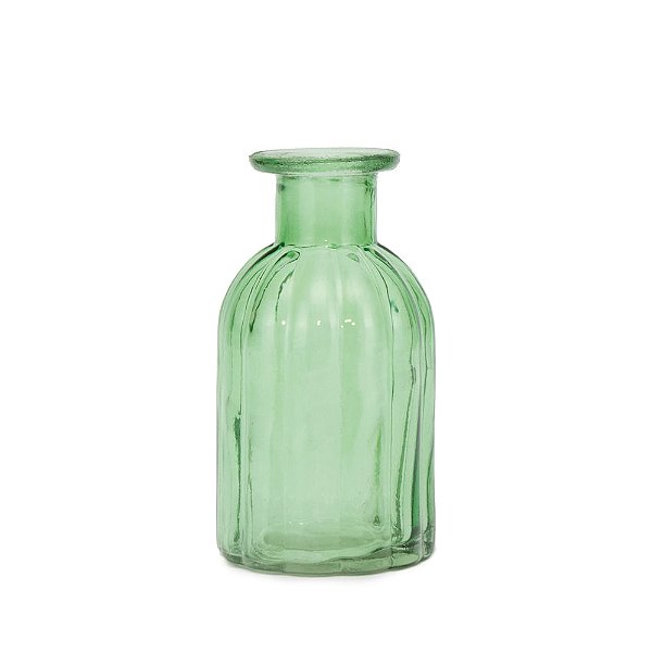 Vaso de Vidro Liso Borda Larga Verde 300Ml