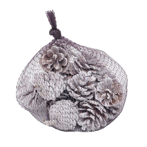 Saquinho com Pinhas Branco e Marrom 200G