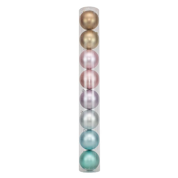 Bola Rainbow Mate 10cm - 8 Un