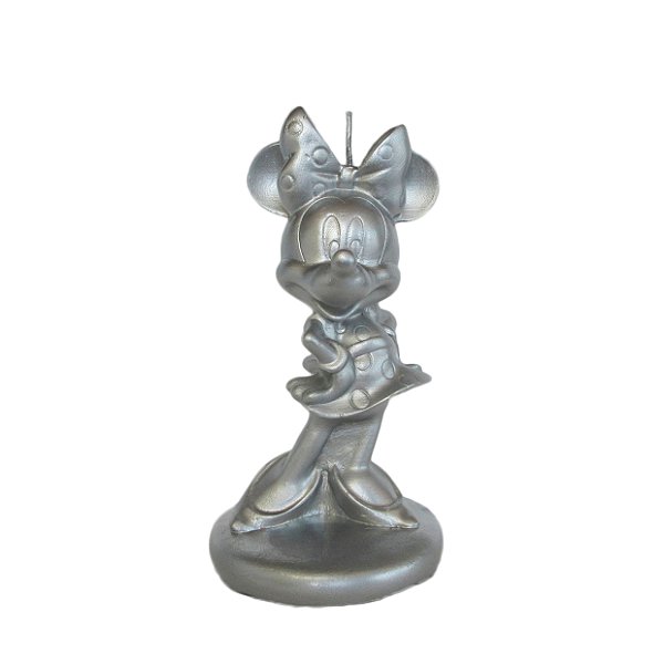 Vela Minnie Gigante 3D Prateado