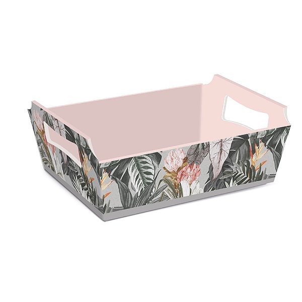 Cesta de Cartão Novo Olhar Colorido G 32x24x11cm - 1 Un