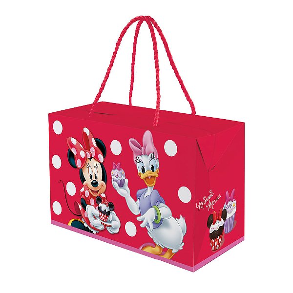 Caixa com Alça Prime Minnie Colorido M 27x12x17cm