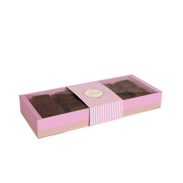 Caixa Tablete Produto Artesanal Candy Petúnia Colorido 27,4x11x3,8cm - 10 Un
