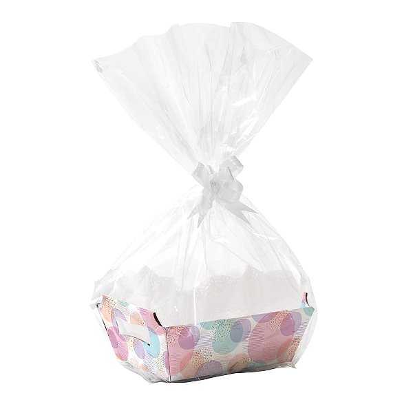 Kit Cesta Bourbon Colorido MG 27x18,5x9,5cm