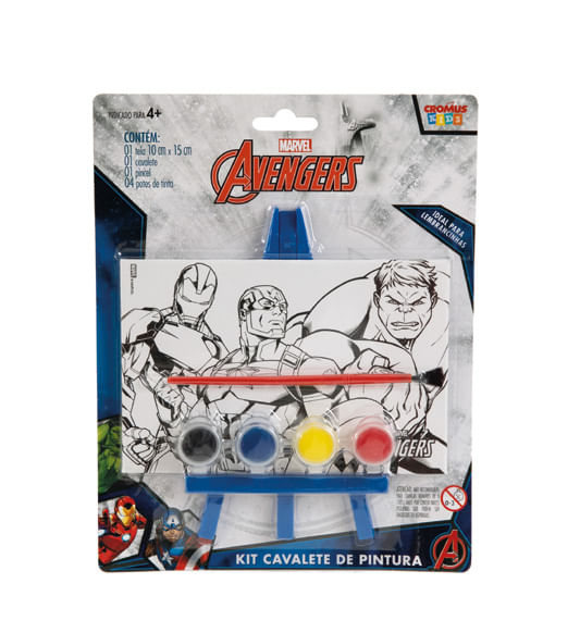 Lembrancinha Licenciada - Kit Cavalete para Pintura Vingadores - 1 Un