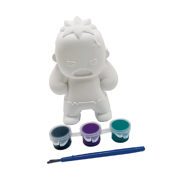 Lembrancinha - Kit Pintura em Gesso Hulk - 4 Un