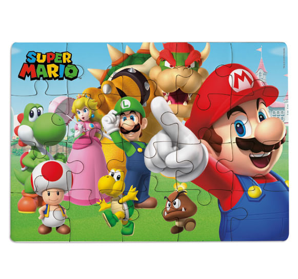 Lembrancinha Licenciada - Jogo Quebra-cabeça Super Mario - 1 Un
