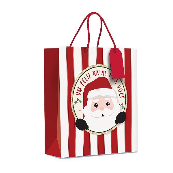 Sacola Premium Noelito M 26X31X10 - 1 Un