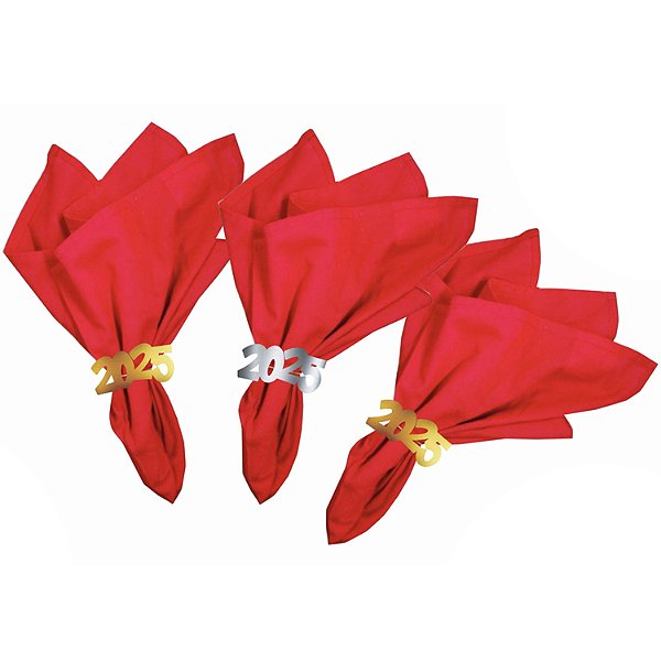 Porta Guardanapo Decorativo Reveillon 2025 - 6 Un