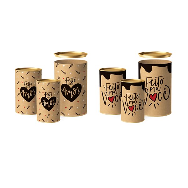 Lata para Ovo 500G Kraft Doçura Compose 12,5x16,5cm - 1 Un