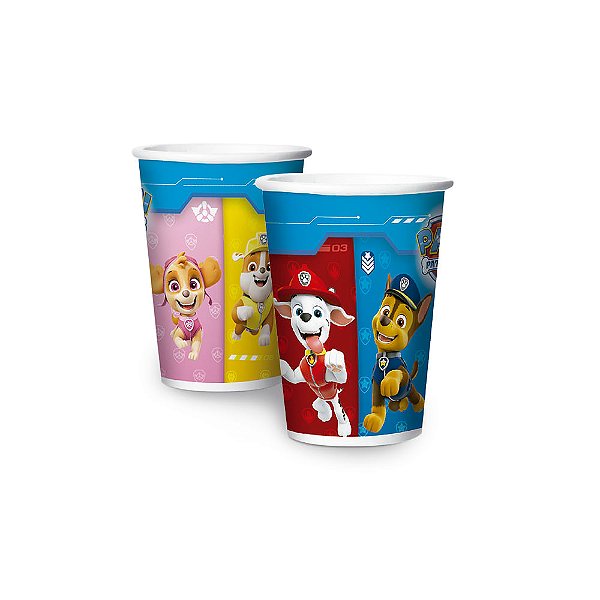 Copo Papel 180ml Patrulha Canina - 12 Un