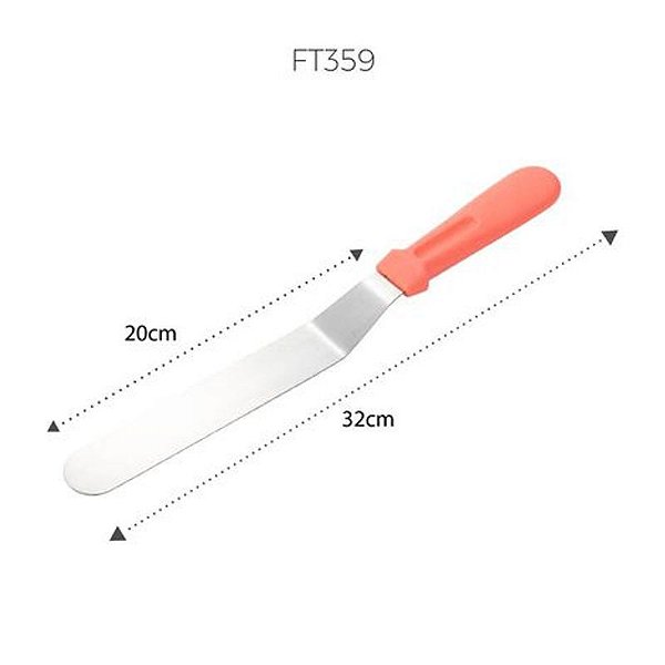 Espatula Curva Inox 32cm - FT359