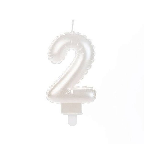 Vela Balão Branca Número 2 - VOB02