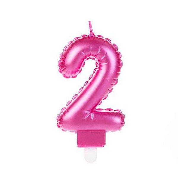 Vela Balão Rosa Número 2 - VOR02