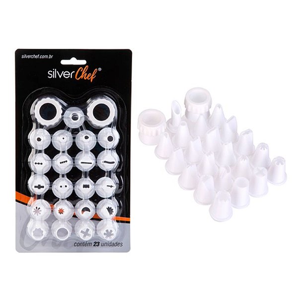 Kit de Bico de Plástico + Adaptador - FT291 - 23 Un