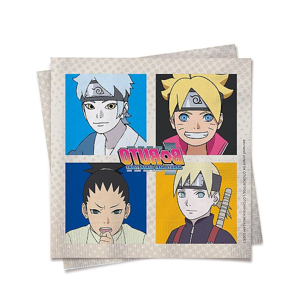Guardanapo Boruto 24,5x24,5cm - 20 Folhas