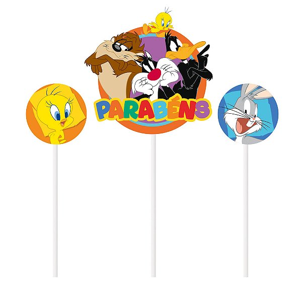 Kit Topo De Bolo Looney Tunes