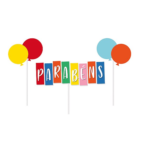 Kit Topo De Bolo Dia De Festa