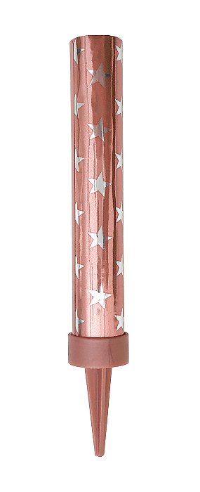 Vela Vulcão Rose Gold - SilverPlastic - 1 un