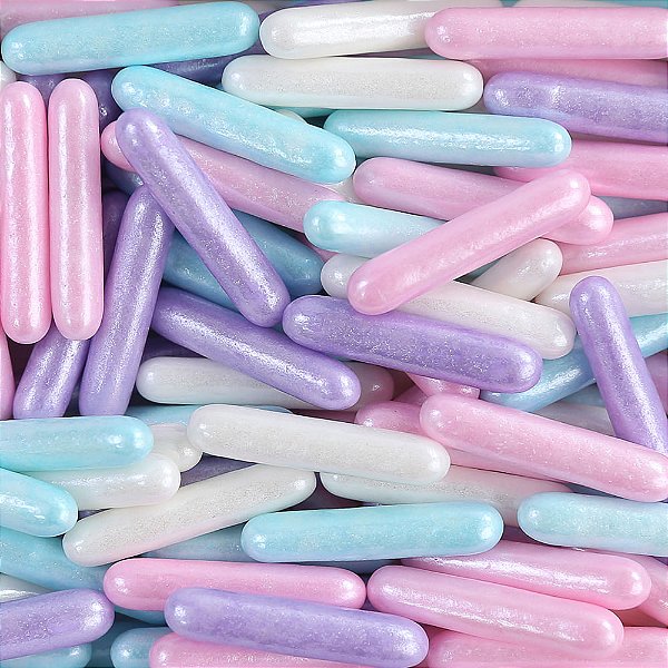 Confeito Sugar Rods Perolizados Colorido 20mm 100G