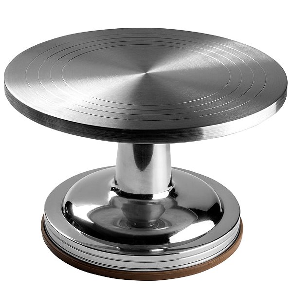 Bailarina Giratória Aço Inox 30X30X17cm - Cromus Allonsy