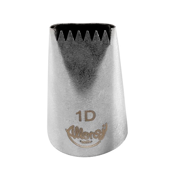 Bicos para Confeitar Serra Aço Inox Nº1D - Cromus Allonsy