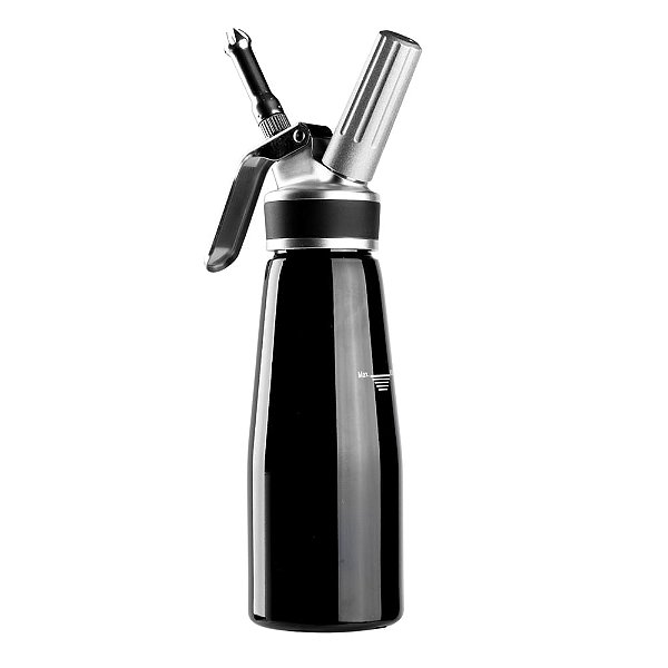 Garrafa Sifão Profissional Aço Inox 500Ml - 8X8X30cm - Cromus Allonsy
