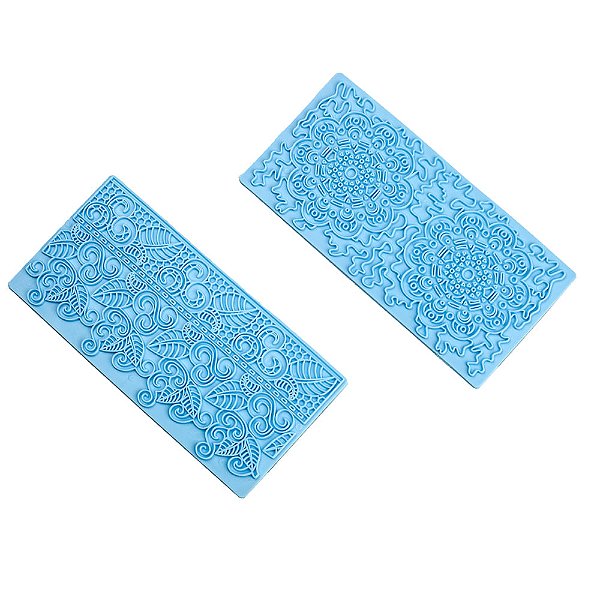 Carimbo para Modelar Bolo Jardim Botânico 6,9X14,3X0,3 - 2 Un - Cromus Allonsy