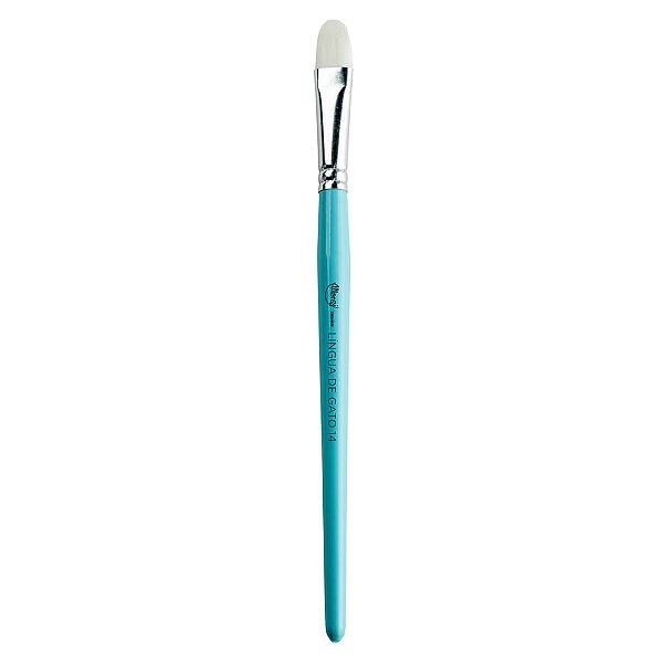 Pincel Artístico N14 - Lingua de Gato Azul - Cromus Allonsy